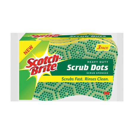 3M SPONGE HD SCRUB DOTS 3PK 30303-8